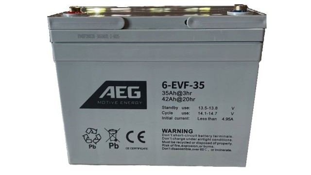 ΜΠΑΤΑΡΙΑ AEG MOTIVE 6-EVF-35 ΒΑΘΕΙΑΣ ΕΚΦΟΡΤΙΣΗΣ VRLA GEL 12V42AH c20